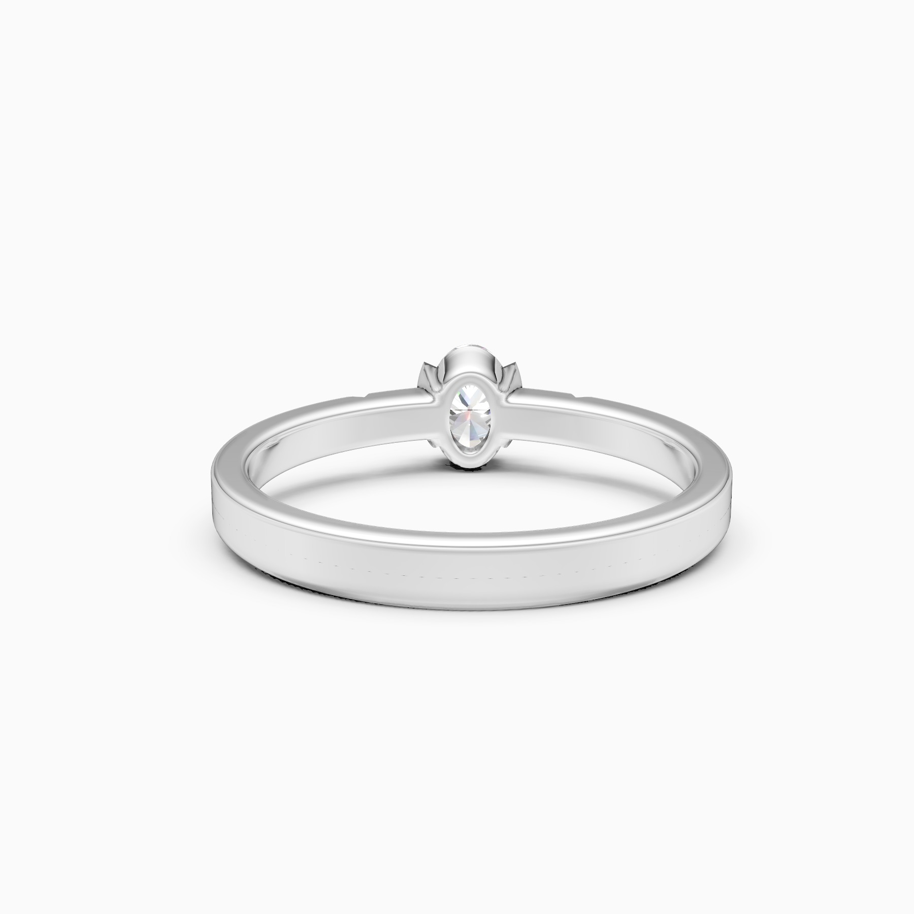 Modern Grip Set Solitaire Diamond Ring
